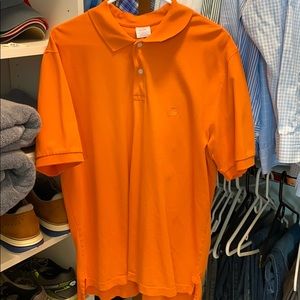 Orange Brooks brothers polo